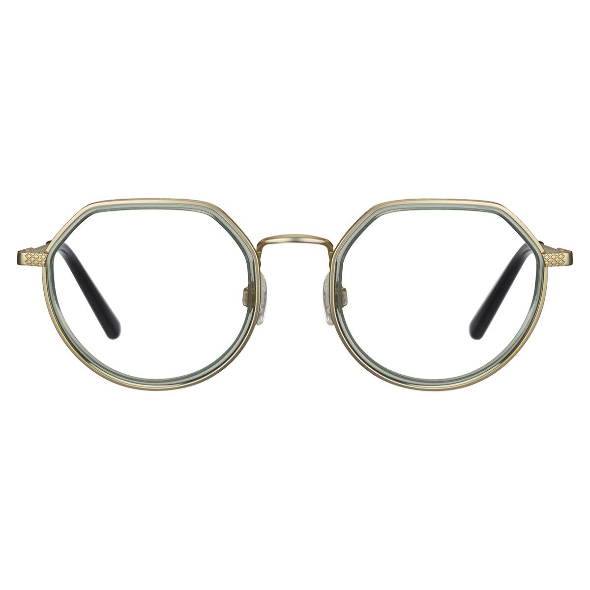 NATHANEL OPTIC, Matte Light Gold - Olive green-Demo Lens, hi-res image number null